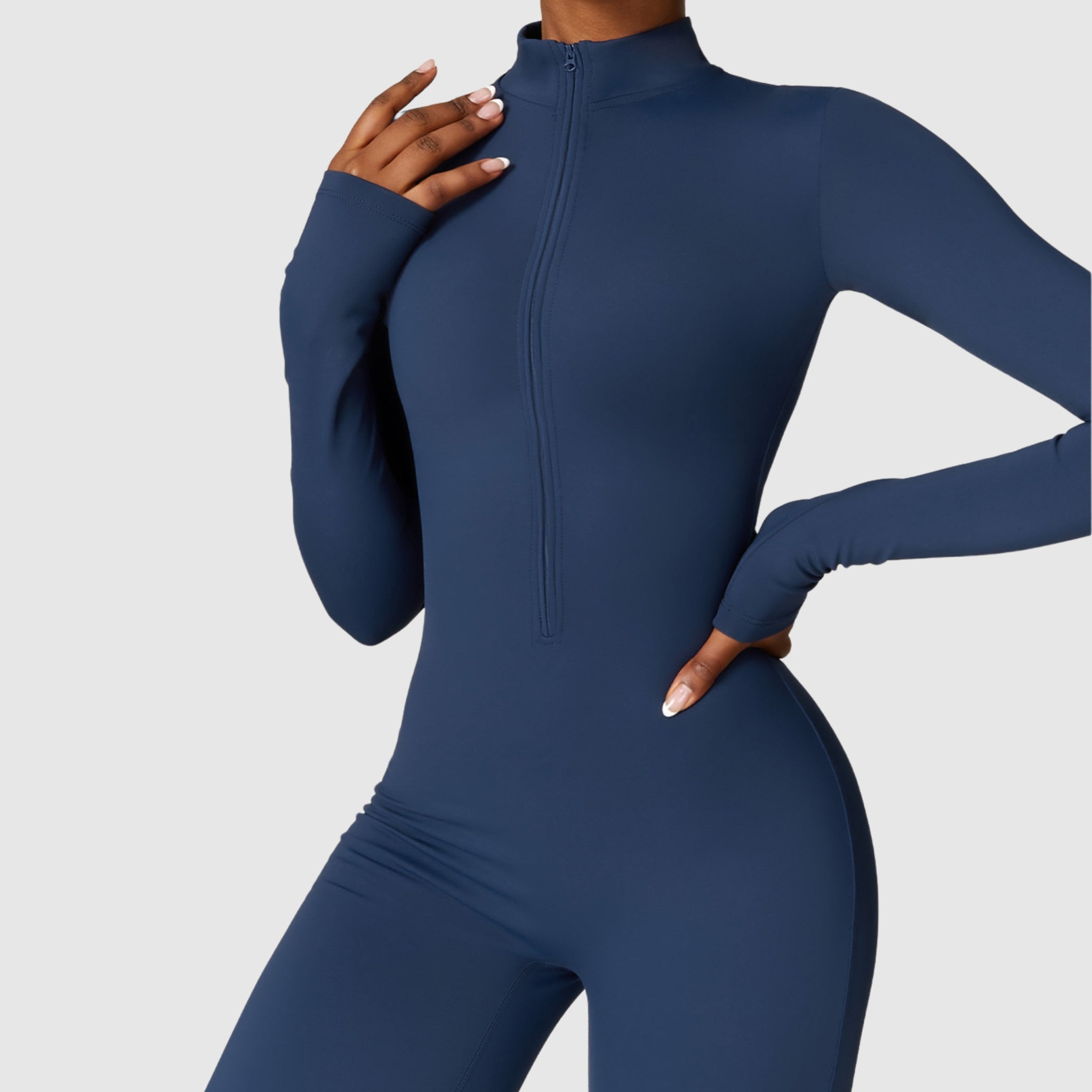 Zipper Sports Jumpsuit