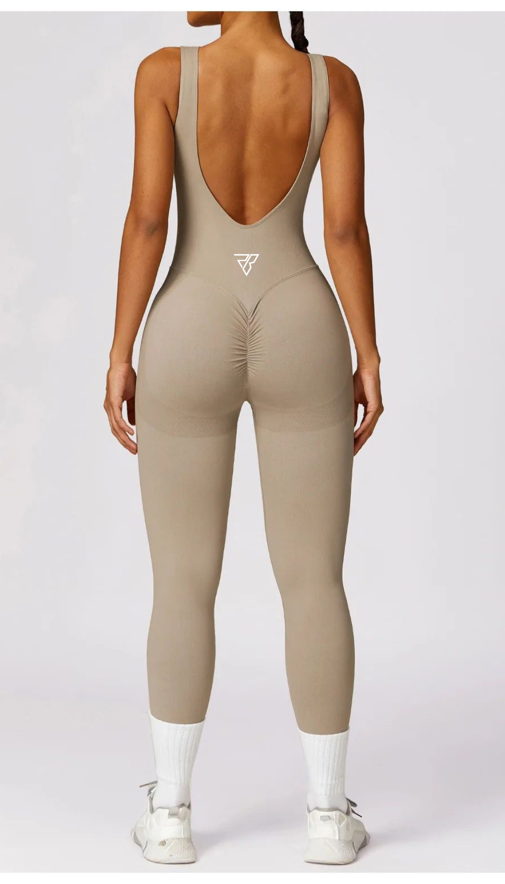 Backless Fitness Jumpsuit