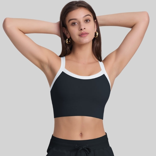 Cross back sport bra