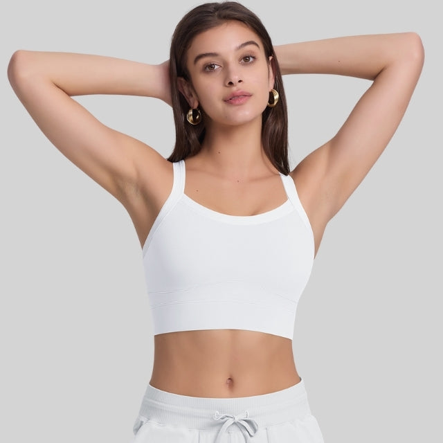 Cross back sport bra