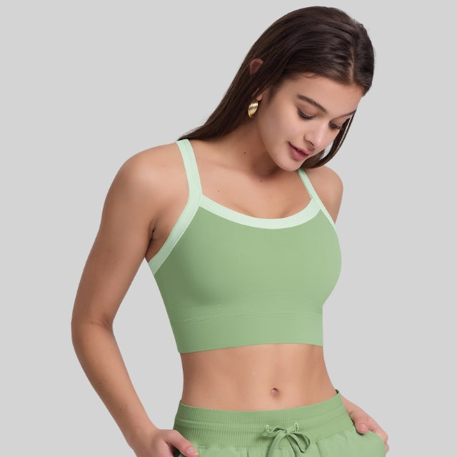 Cross back sport bra