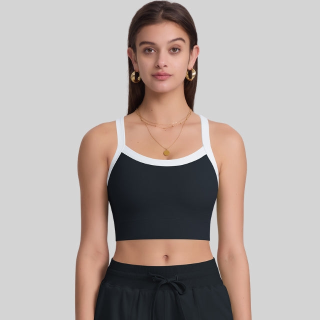 Cross back sport bra