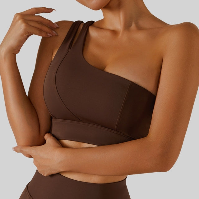 Oblique Shoulder Bra