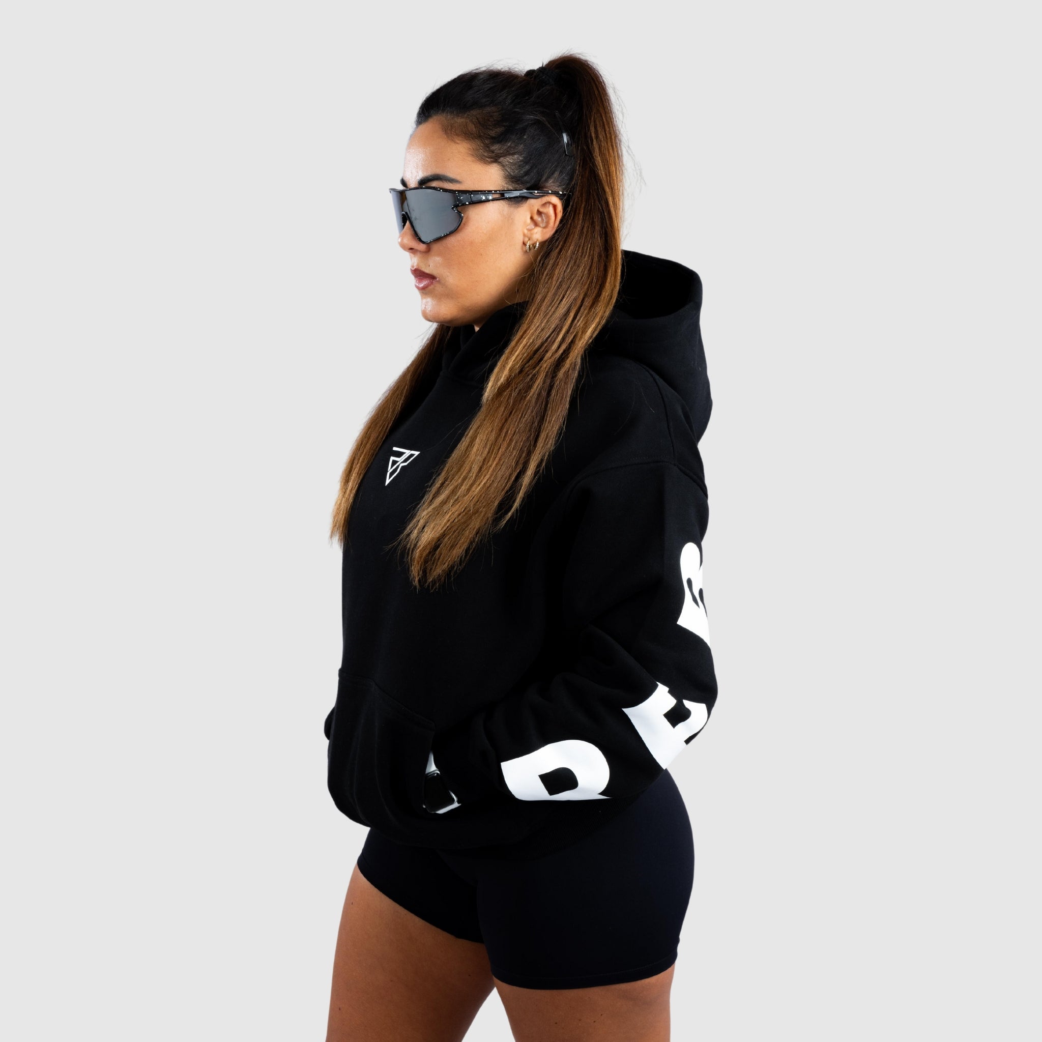 Oversized Printed Hoodie with Pocket