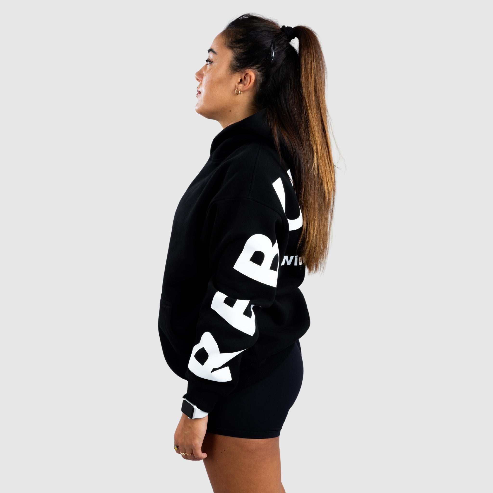 Oversized Printed Hoodie with Pocket