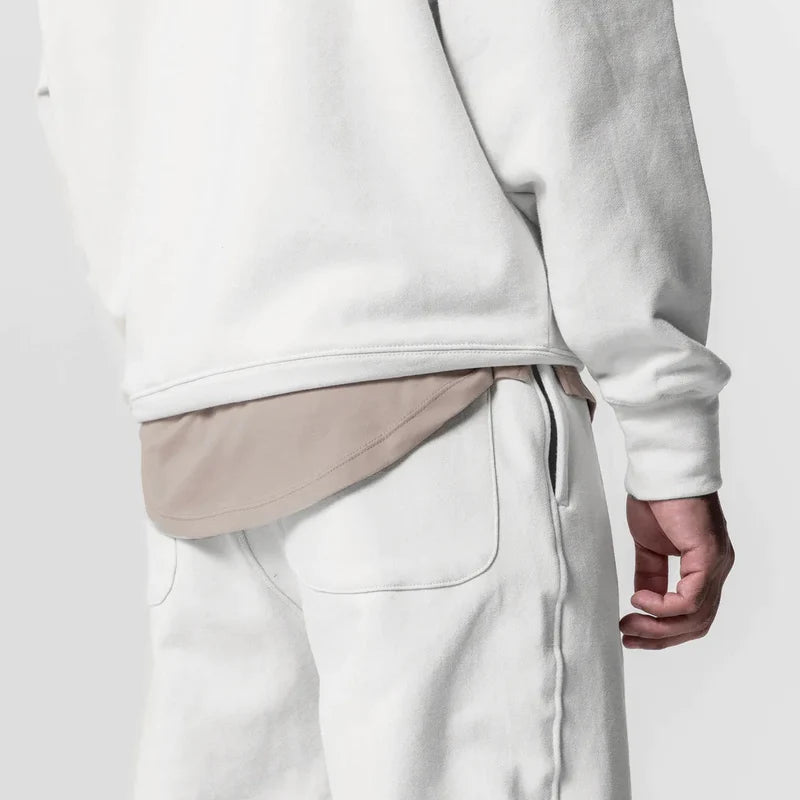 Full Cotton Set Kangaroo Pocket Hoodie & Jogger