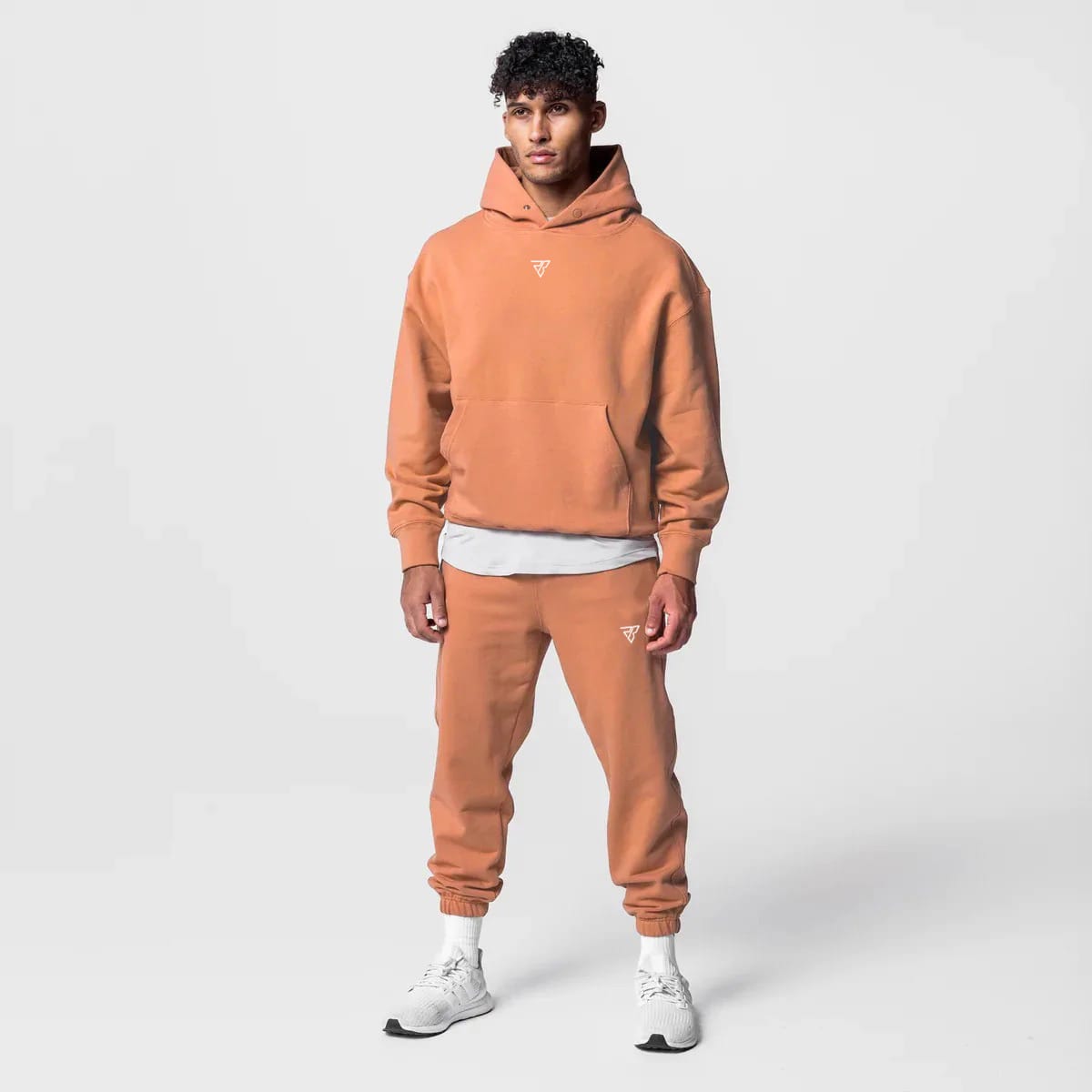 Full Cotton Set Kangaroo Pocket Hoodie & Jogger